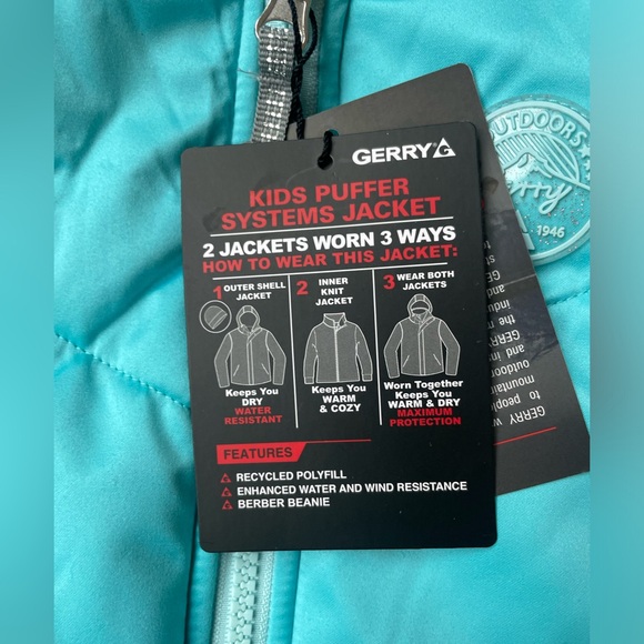 GERRY 3-in-1 Kids Puffer Systems Jacket 5T - Picture 4 of 9